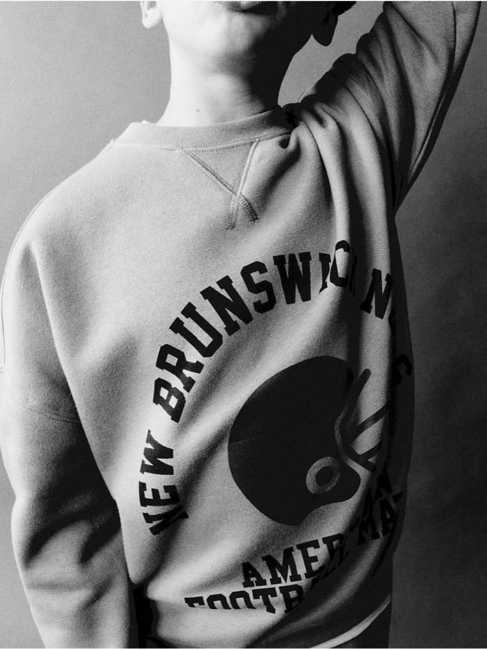 Zara Gray New Brunswick Football Graphic‎ Sweatshirt